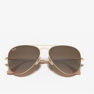 Ray-Ban Gold/Brown Polarized Aviators